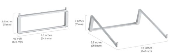 Rain Design mBar Pro Foldable Laptop stand dimensions