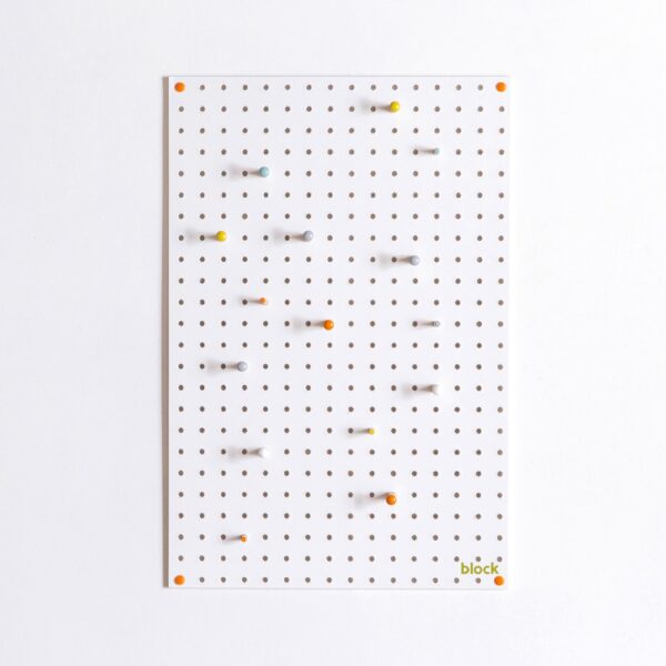 Wood Pegboard by Block Design White Finish