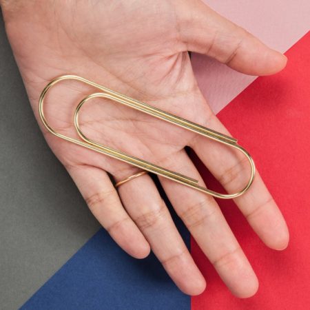 Giant Paper Clips in Hand