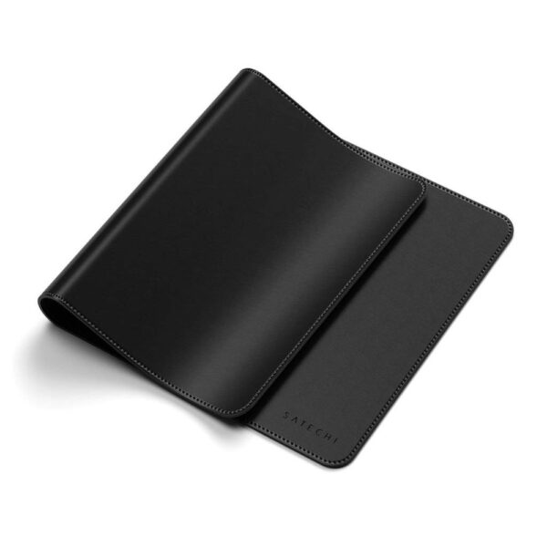 Satechi Desk Mat Double Sided Leather - Black